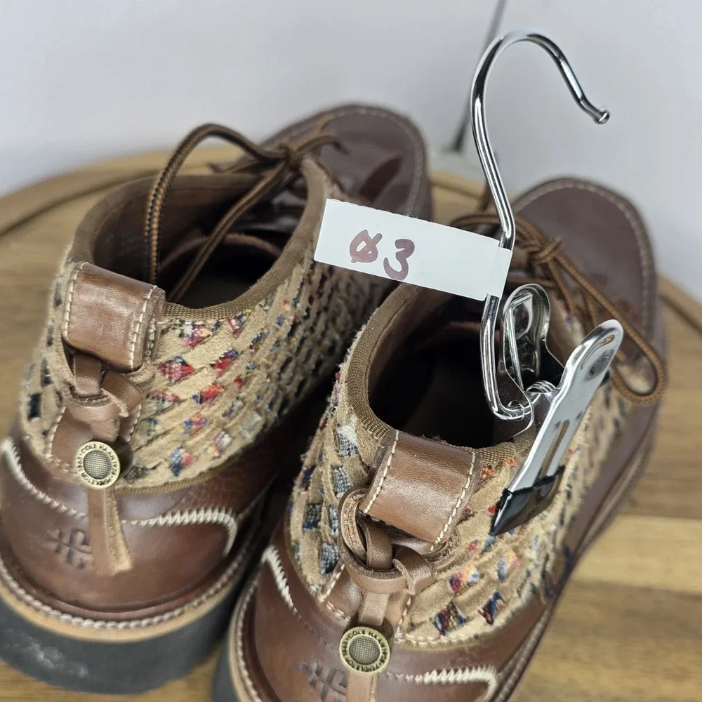 Cole Haan x Pendleton Woven Leather Chukka Boots Kiltie  display picture 2